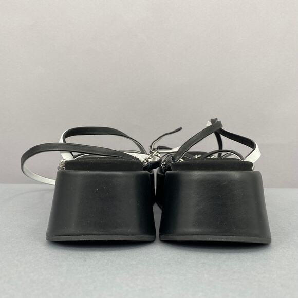 Rag & Bone Logan Platform Sandals Black Size 38.5 Y2K 90s Chunky - Picture 8 of 12